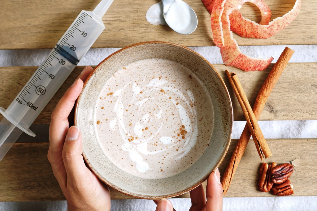 Apple Pie Smoothie Bowl (+ Blenderized Tube&nbsp;Feed)